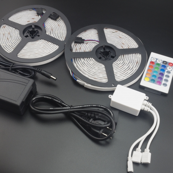 KIT CINTA LED 5050 RGB 10 METROS CON CONTROL BLUETOOTH Y CONTROL REMOTO Genérico - 3 KIT CINTA LED 5050 RGB 10 METROS CON CONTROL BLUETOOTH Y CONTROL REMOTO Genérico - 3