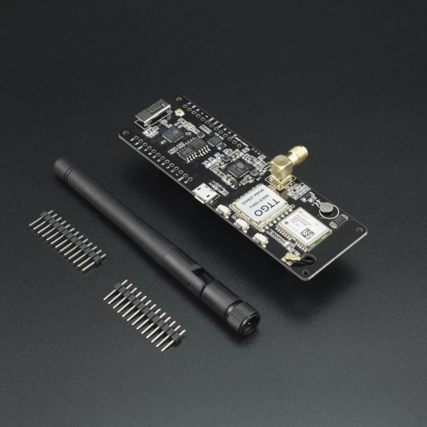PLACA DE DESARROLLO TTGO CON TRANSCEPTOR LORA 915 MHZ, MODULO GPS NEO-6M Y MODULO WIFI/BLUETOOTH ESP32 PARA IOT CH9102F Genérico