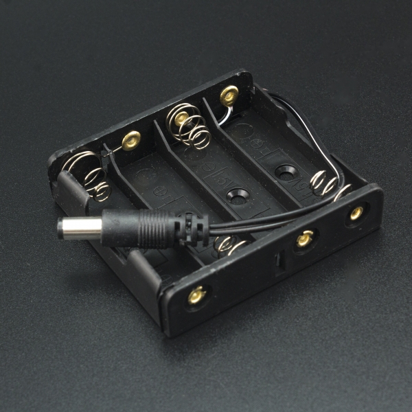 Porta Baterías x4 AA con Conector Jack 5.5x2.1 mm Genérico - 2