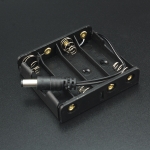 Porta Baterías x4 AA con Conector Jack 5.5x2.1 mm Genérico - 2