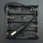 Porta Baterías x4 AA con Conector Jack 5.5x2.1 mm Genérico - 3