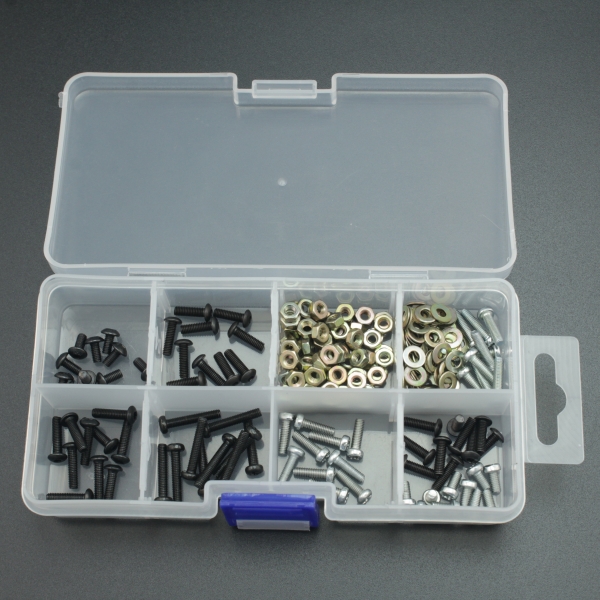 KIT DE TORNILLOS Y TUERCAS M3 SURTIDOS Genérico - 1