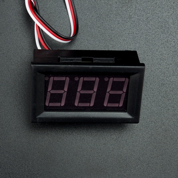 Voltímetro 7 Seg Azul 4.5V- 30V DC Genérico - 3