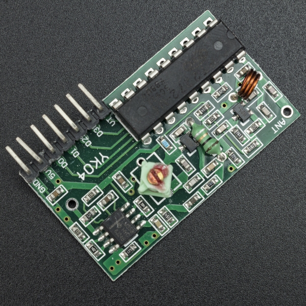Receptor Radiofrecuencia 315Mhz con Decodificador PT2272-M4 Genérico - 3
