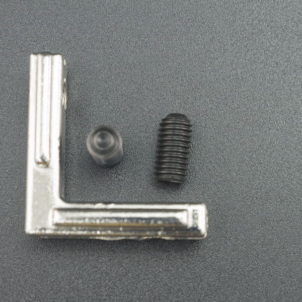 Soporte Unión en L Para Perfil de Aluminio 20x20 Genérico - 2