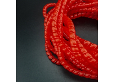 ESPIRAL DE PLÁSTICO 8 MM ROJO PARA COBERTURA DE CABLES 10 METROS Genérico - 1