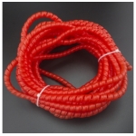 ESPIRAL DE PLÁSTICO 8 MM ROJO PARA COBERTURA DE CABLES 10 METROS Genérico - 2