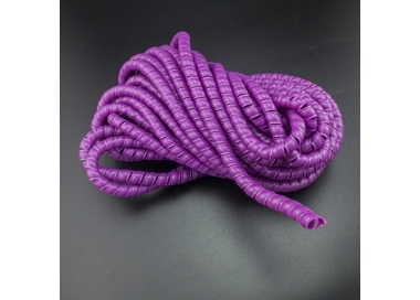 ESPIRAL DE PLÁSTICO 8 MM MORADO PARA COBERTURA DE CABLES 10 METROS Genérico - 1