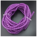 ESPIRAL DE PLÁSTICO 8 MM MORADO PARA COBERTURA DE CABLES 10 METROS Genérico - 2