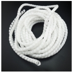 ESPIRAL DE PLÁSTICO 8 MM BLANCO PARA COBERTURA DE CABLES 10 METROS Genérico - 1