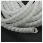 ESPIRAL DE PLÁSTICO 8 MM BLANCO PARA COBERTURA DE CABLES 10 METROS Genérico - 2