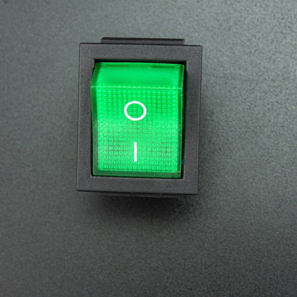 INTERRUPTOR BASCULANTE VERDE 25A 125V Genérico - 3