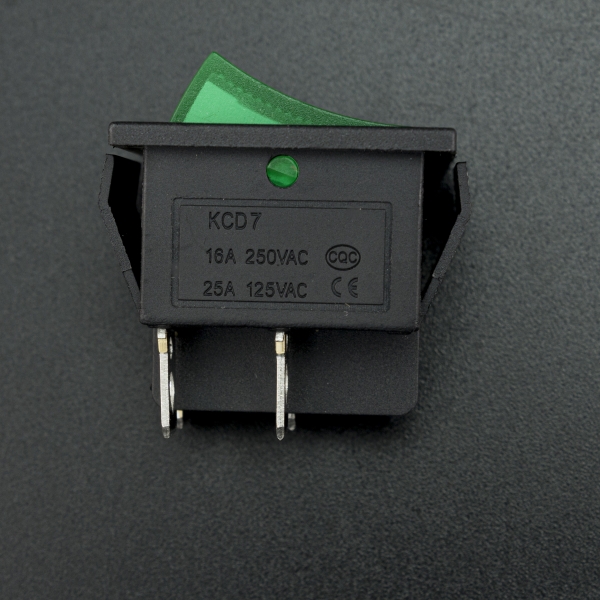 INTERRUPTOR BASCULANTE VERDE 25A 125V Genérico - 4