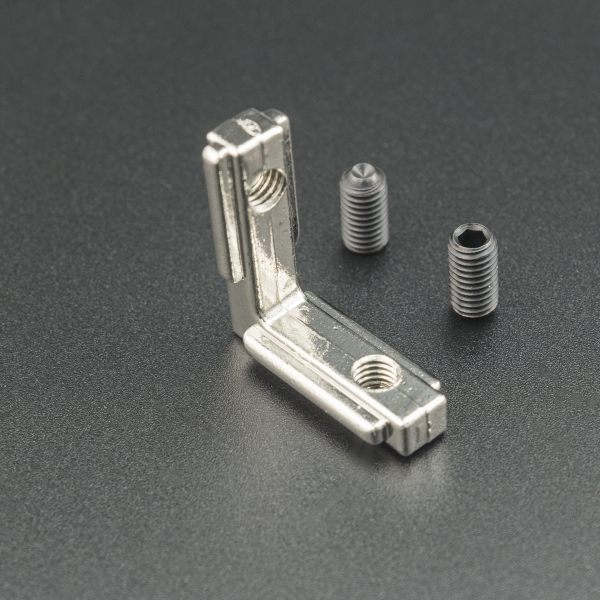 Soporte Unión en L Para Perfil de Aluminio 40x40 Genérico - 2