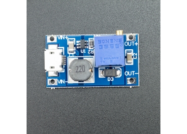 Conversor DC-DC tipo Boost Con MicroUSB 6W 2A Genérico - 1