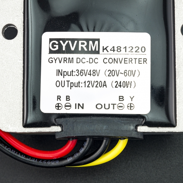 CONVERTIDOR DC-DC BUCK 36/48V A 12V 240W Genérico - 4