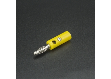 TERMINAL CABEZA DE BANANA M4 10A AMARILLO Genérico - 1
