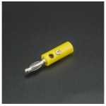 TERMINAL CABEZA DE BANANA M4 10A AMARILLO Genérico - 1