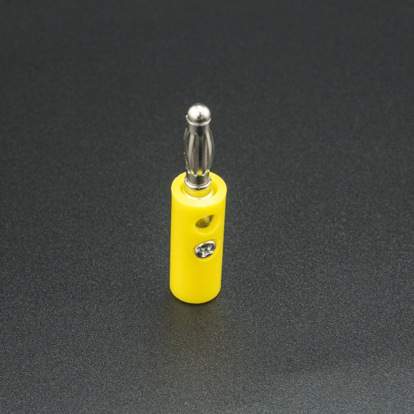 TERMINAL CABEZA DE BANANA M4 10A AMARILLO Genérico - 3