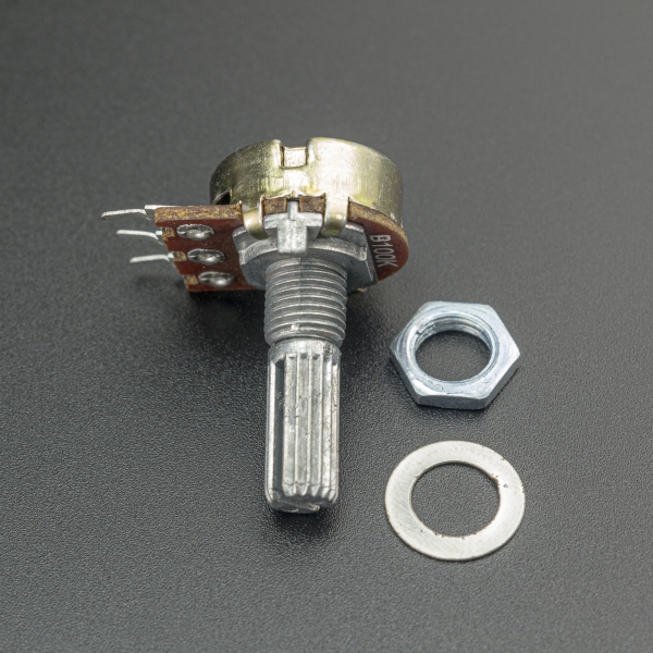 Potenciometro Lineal B 100K Ohm 20MM Genérico - 3