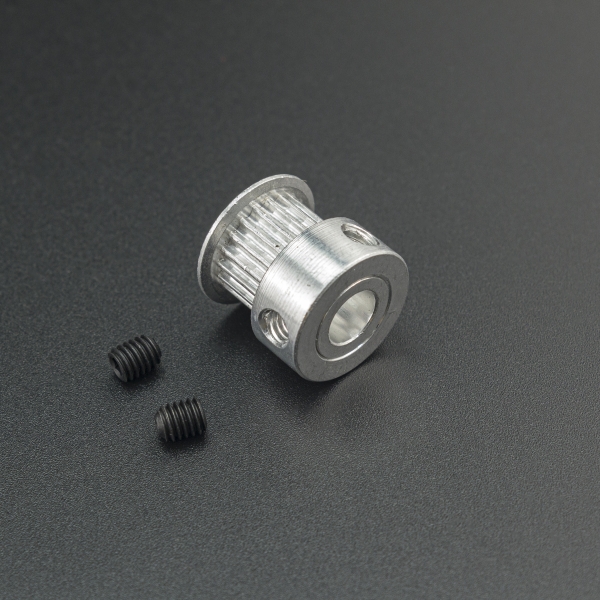 Polea GT2 20 Dientes 16x16 mm Para Eje de 6.35 mm Genérico - 2