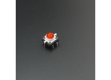 Micro Pulsador Con LED Rojo 12*12mm Genérico - 1