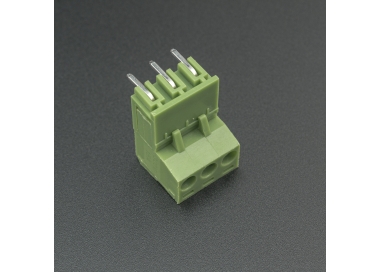 Terminal de Bloque Enchufable 5.08 mm Verde 3P 90 Grados Genérico - 1