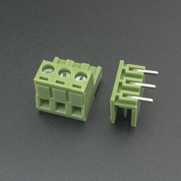 Terminal de Bloque Enchufable 5.08 mm Verde 3P 90 Grados Genérico - 4