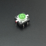 Micro Pulsador con LED Verde 12*12mm Genérico - 1