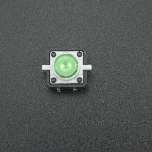 Micro Pulsador con LED Verde 12*12mm Genérico - 3