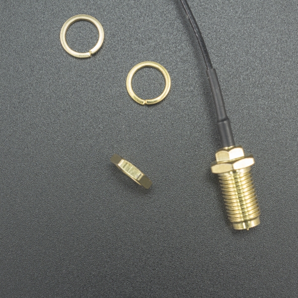 CABLE DE EXTENSIÓN CON CONECTOR IPX/U.FL A RPSMA HEMBRA 150MM PARA ANTENA WIFI Genérico - 3