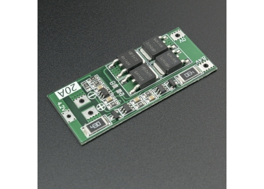 MÓDULO DE CARGA Y PROTECCIÓN BMS PARA DOS BATERÍAS 18650 CON BALANCEADOR HW-391 Genérico - 1
