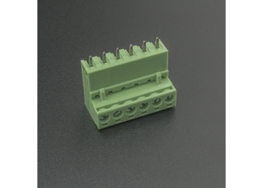 Terminal de Bloque Enchufable 5.08MM Verde 6P Genérico - 1