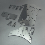 Chasis en Acrílico Para Robot GPR V2.0 2WD Multiproposito Vistronica - 1