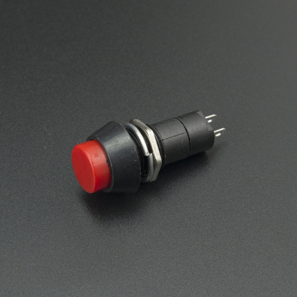 Interruptor de Botón Rojo 12MM Genérico - 4