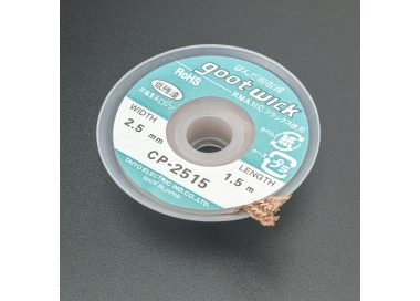 MALLA PARA DESOLDAR ESTAÑO GOOTWICK 2.5 MM 1.5 METROS Genérico - 1
