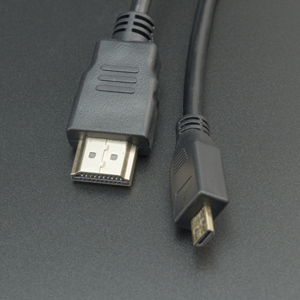 CABLE MICRO HDMI MACHO A HDMI MACHO PARA RASPBERRY PI 4 Genérico - 2