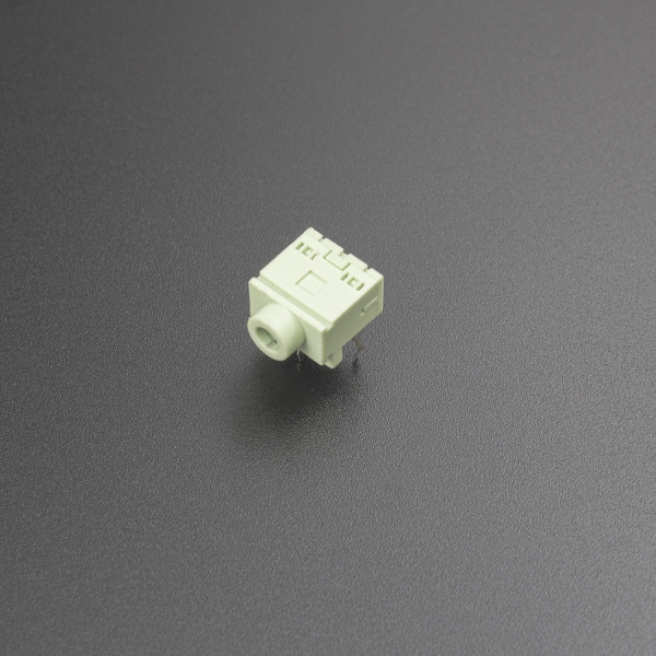 Conector Jack Estéreo Hembra Verde PJ307G 3.5 mm Para PCB Genérico - 3
