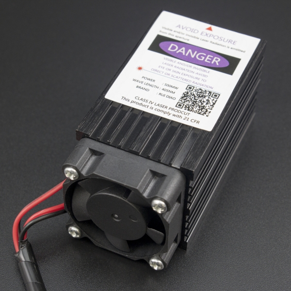 CABEZAL LÁSER AZUL/VIOLETA 500MW 405NM PARA GRABADO DE MADERA Genérico - 4