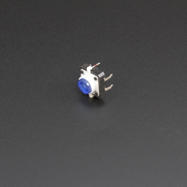 Micro Pulsador Con LED Azul 12*12mm Genérico - 3