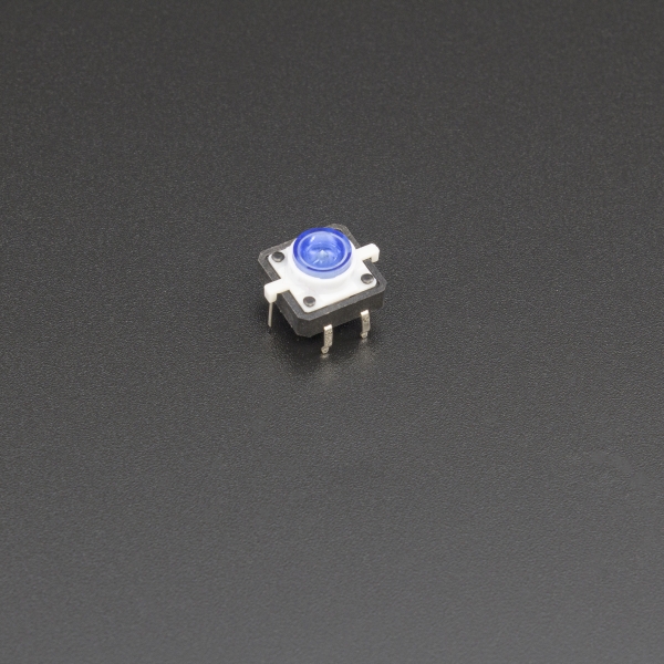 Micro Pulsador Con LED Azul 12*12mm Genérico - 4