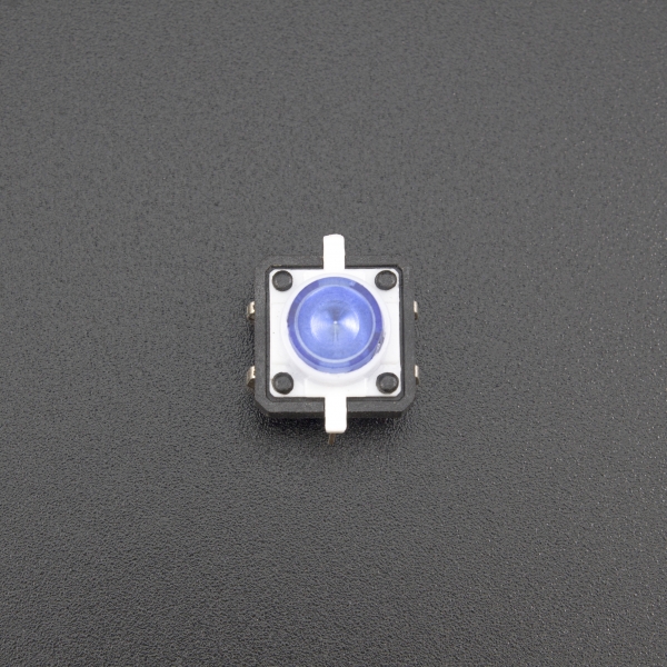 Micro Pulsador Con LED Azul 12*12mm Genérico - 5