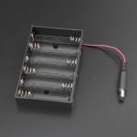 Porta Baterías x6 AA con Conector Jack 5.5x2.1 mm Genérico - 3
