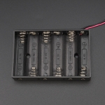 Porta Baterías x6 AA con Conector Jack 5.5x2.1 mm Genérico - 4