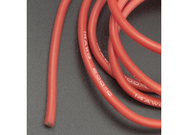 Cable Siliconado Rojo AWG 14 1Metro Genérico - 1