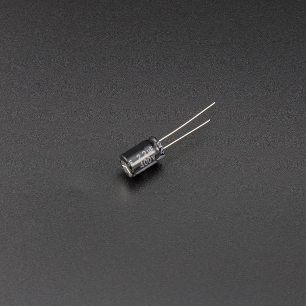 Capacitor Electrolítico De Aluminio 2.2uF 400V 6x12 mm Genérico - 2