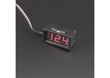 Voltímetro 7 Seg Rojo 4.5V- 30V DC Genérico - 1