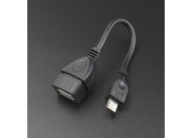 Cable Micro USB Tipo B Macho a USB Tipo A Hembra 10 cm EXA - 1