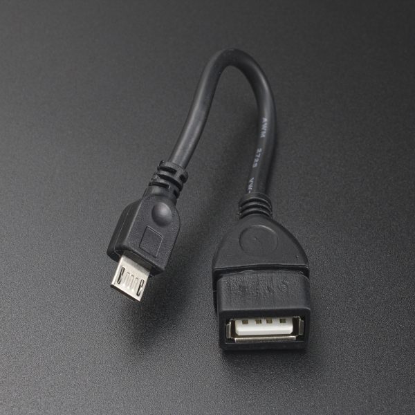 Cable Micro USB Tipo B Macho a USB Tipo A Hembra 10 cm EXA - 2