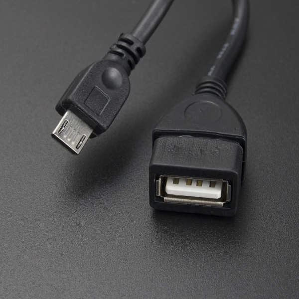 Cable Micro USB Tipo B Macho a USB Tipo A Hembra 10 cm EXA - 3